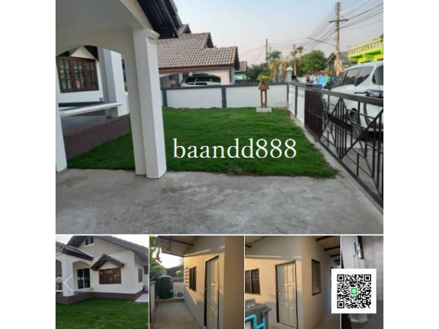 บ้านชั้นเดียวน่าลงทุน  ขนาด 3 ห้องนอน 2ห้องน้ำ  เนื้อที่ 64 ตรว. ห่างตลาด สามแยกสันทราย    เพียง 800 m.