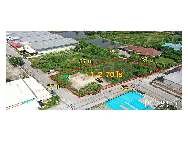 ที่สวย 1.5 ไร่ ติดถนน 2 ด้าน แปลงมุมงดงาม ถมพร้อมสร้าง หน้ากว้าง 56 ม. เทรลเลอร์เข้าออกสบาย ใกล้คลองสี่วา ถ.เศรษฐกิจ และ