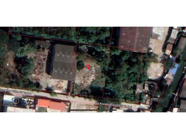 LS0188 ขายที่ดิน ขนาด 2 ไร่ ซอยกรุงเทพกรีฑา 37 ถนนกรุงเทพกรีฑา เหมาะสร้างบ้าน โกดังสินค้า