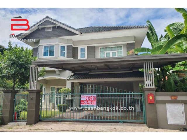 บ้านเดี่ยว หลังริม หมู่บ้าน มณีรินทร์ศรีราชา เนื้อที่ 84.4 ตรว. ถนนศรีราชา-หนองค้อ อ.ศรีราชา จ.ชลบุรี