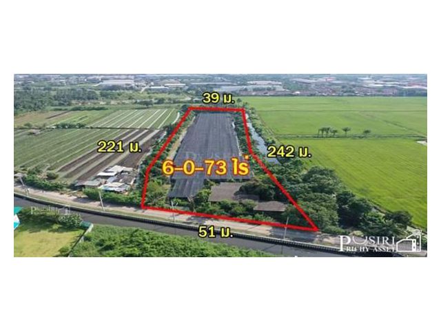 ซื้อทำกำไร + สร้างมูลค่าเพิ่มได้มากกว่าเท่าตัวกับที่ 6ไร่เศษ ใกล้ โครงการถนนตัดใหม่ กัลปพฤกษ์ – พุทธสาคร KK5415Sซื้อทำกำ