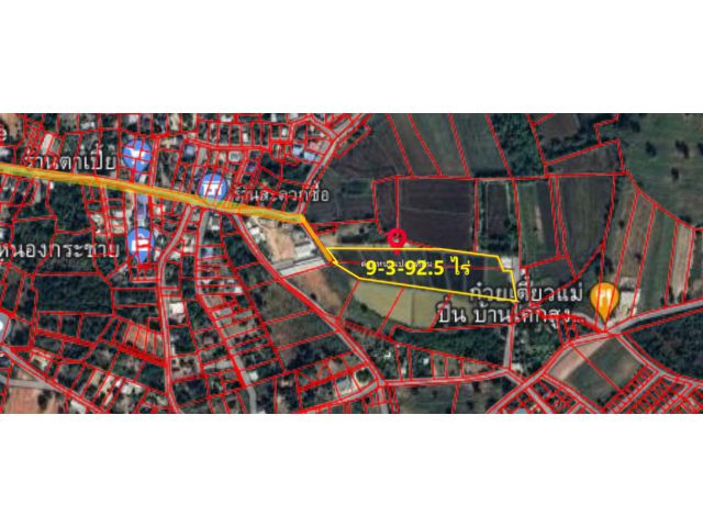 ขายที่ดินตำบลโคกสูง อำเภอเมือง จังหวัดนครราชสีมา 9-3-92.5 ไร่ เอกสารโฉนด