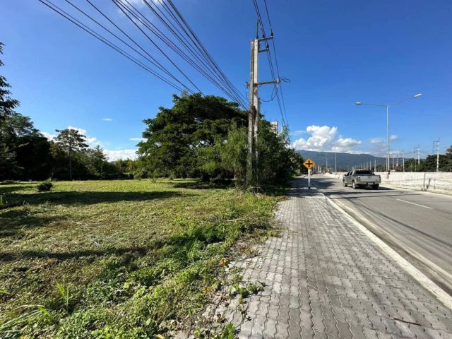 ขายที่ดินหางดง ใกล้แยกสะเมิง ขาเข้าเมือง เนื้อที่ 1-3-21 ไร่ หันหน้าทิศตะวันออก