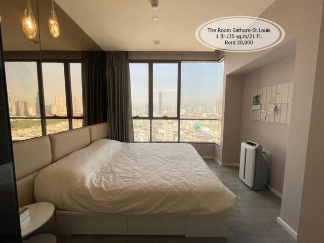 เช่า- The Room Sathorn-St.Louis / 1 นอน/35 ตรม./ชั้น 21 / เช่า 20,000