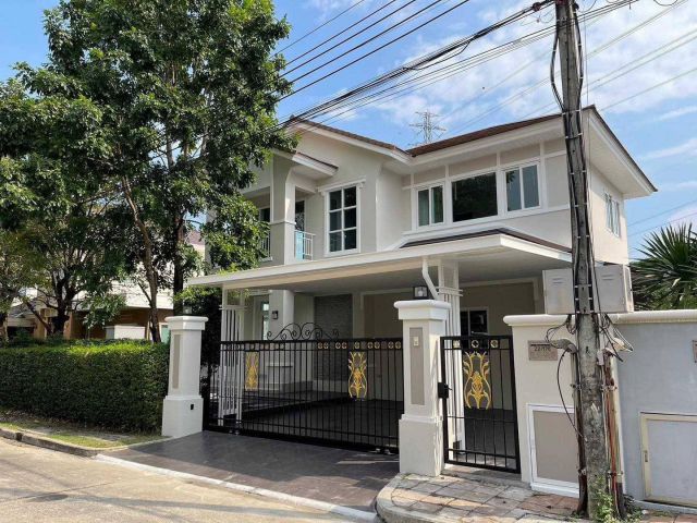 บ้านเดี่ยว 2 ชั้น #หมู่บ้านเพอร์เฟคมาสเตอร์พีซ กรุงเทพกรีฑา ทำเลพระราม 9 ติดถนนกรุงเทพกรีฑาตัดใหม่ ใกล้รถไฟฟ้าสายสีส้ม