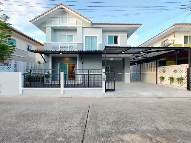 บ้านเดี่ยว 2 ชั้นแถมเฟอร์นิเจอร์  #หมู่บ้านแลนซีโอ รามอินทรา - วัชรพล รีโนเวทใหม่ พร้อมอยู่ ใกล้ทางด่วนสุขาภิบาล5