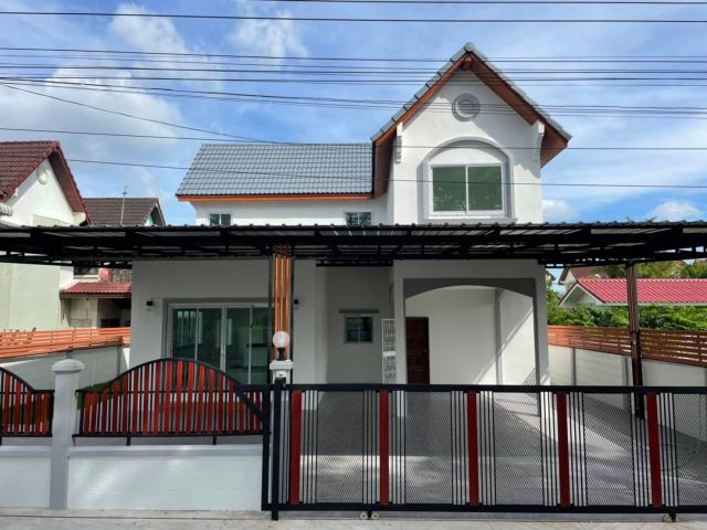 บ้านเดี่ยว 2 ชั้นต้นโครงการ หน้าบ้านไม่หันหน้าชนหลังอื่น #หมู่บ้านเคซีการ์เด้นโฮม1 รีโนเวทใหม่ พร้อมอยู่