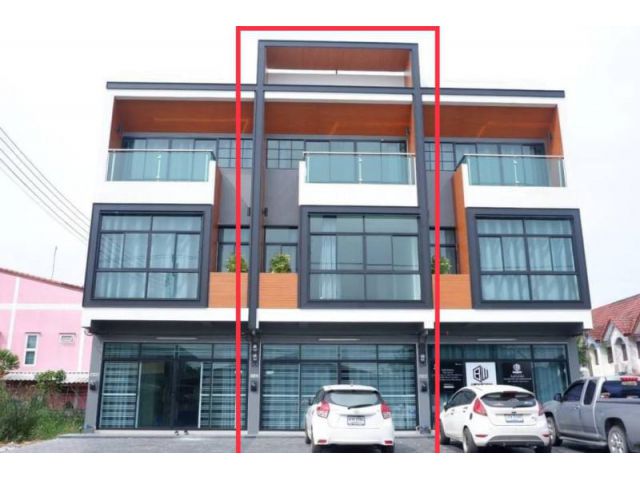 ให้เช่า ตึก 3 ชั้น  อาคารพาณิชย์ 3 ชั้น Home Office แห่งใหม่ ย่าน  ลำลูกกา คลอง4