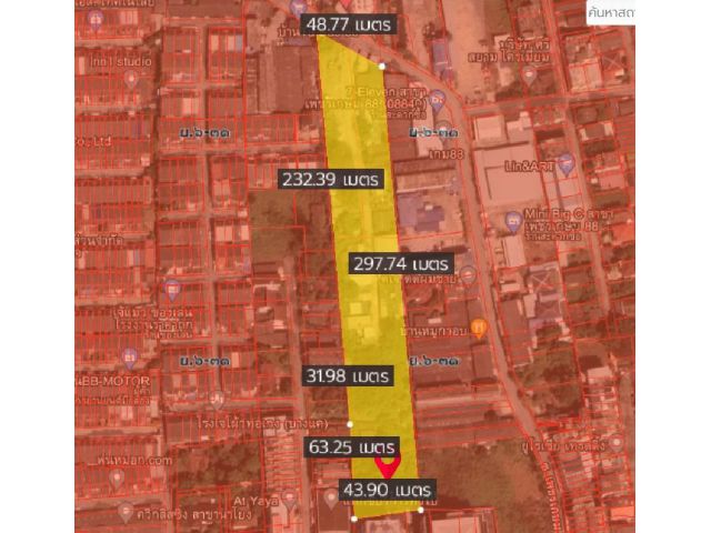 L95 ขายที่ดิน 8 ไร่ เพชรเกษม 88 ใกล้เดอะมอลล์บางแค MRT หลักสอง ใกล้ถนนเพชรเกษม ผังสีส้ม ราคาถูก