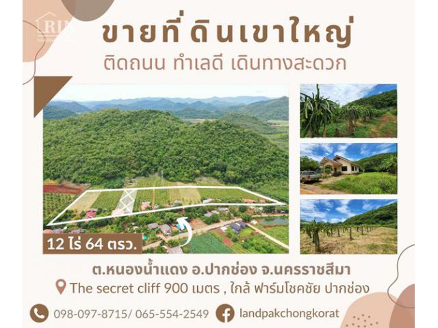 ขายที่ดินเขาใหญ่ปากช่อง ภูเขาโอบล้อม ทำเลดี พร้อมสวนแก้วมังกร+สวนทุเรียน แถมบ้าน 1 หลัง