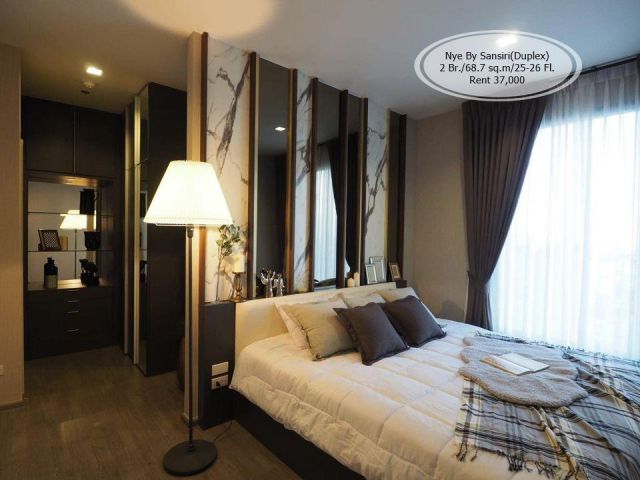 เช่า- Nye By Sansiri /2 ห้องนอน/ 68.7 ตร.ม. /ชั้น 25-26 ใกล้ BTS วงเวียนใหญ่ /เช่า 37,000
