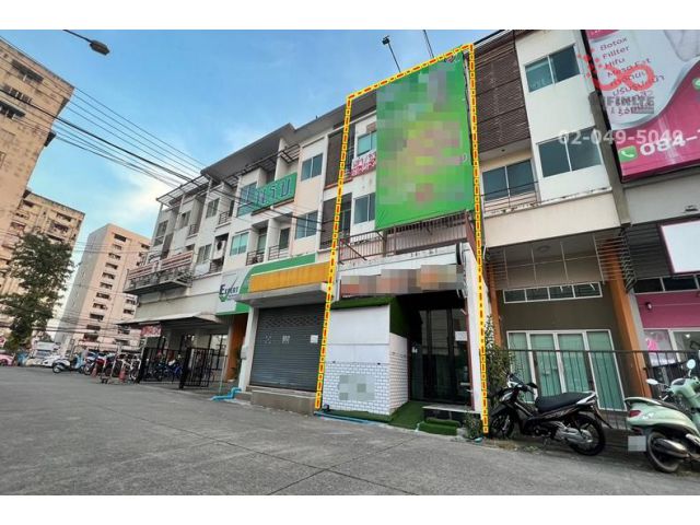 ขายอาคารพาณิชย์ 3.5 ชั้น เนื้อที่ 16.5 ตารางวา ถนนวัชรพล ถนนรามอินทรา