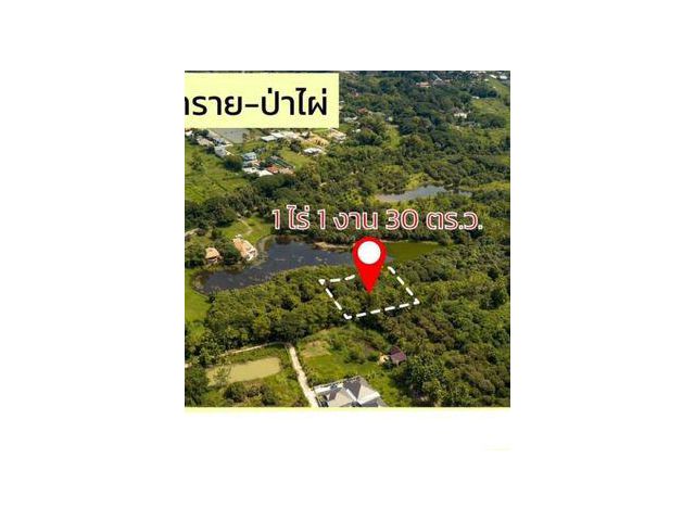 R7 ที่ดินสวยติดทะเลสาบสระขนาดใหญ่ 8,000/ตร.วา.