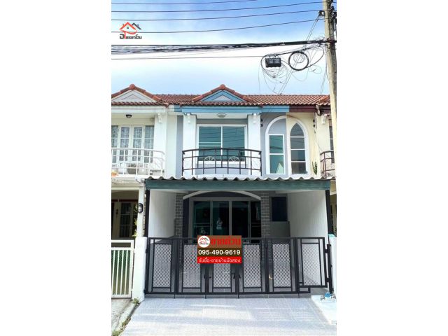 #ทาวน์เฮ้าส์ 2 ชั้น พื้นที่ 16 ตร.ว. ตกแต่งใหม่พร้อมอยู่ ทำเลดี เดินทางสะดวกใกล้สถานีรถไฟฟ้าสายสีม่วง #หมู่บ้านสิรารมย์