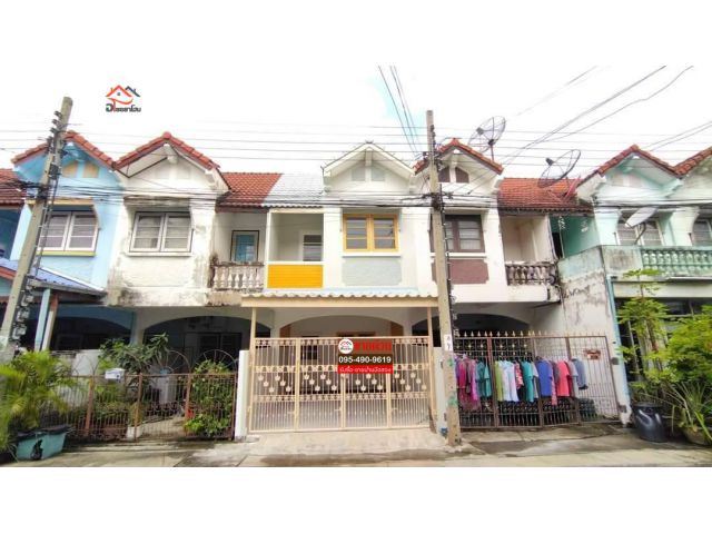ทาวน์เฮ้าส์ 2 ชั้น พื้นที่ 18 ตร.ว. ทำเลติดถนนกาญจนาภิเษก  ใกล้ตลาดสมบัติบุรี #หมู่บ้านบัวทองธานี