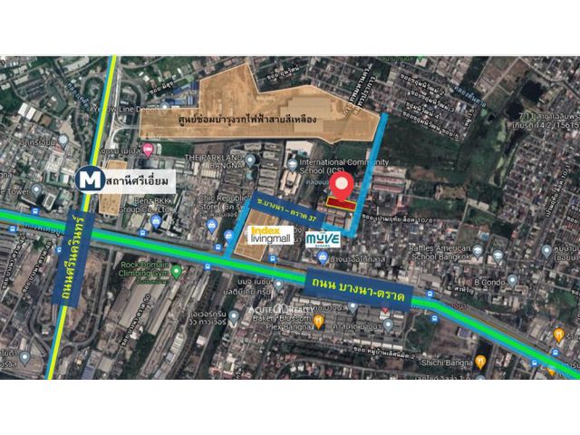 ขายที่ดินถนนบางนาตราด กม5 ใกล้ index living mall
