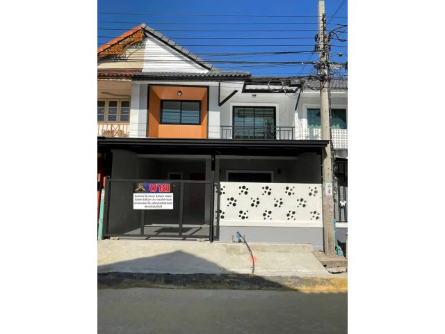 ทาวน์เฮาส์ 2 ชั้นปรับปรุงใหม่ทั้งหลัง #หมู่บ้านพฤกษา​3 บ้านทำเลสวย หน้าบ้านกว้างมีระเบียงด้านหน้า ใกล้ตลาด เซเว่น โลตัส