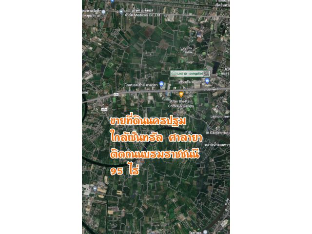 ขายที่ดินนครปฐม ใกล้เซ็นทรัลศาลายา ติดถนนบรมราชชนนี 95 ไร่ ละ 6.5 ล้านบาท