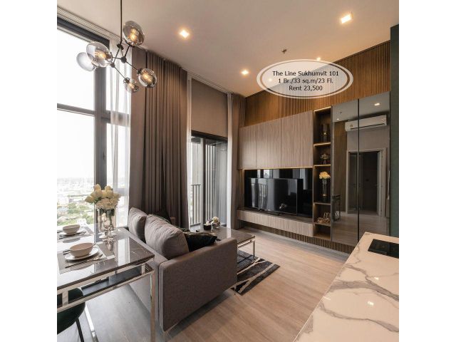 เช่า- The Line Sukhumvit 101/ 1 ห้องนอน/33 ตรม./ชั้น 23 /ใกล้ BTS ปุณณวิถี เช่า 23,500