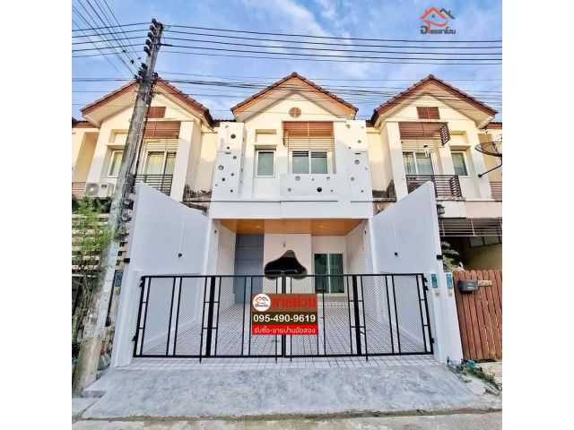 ทาวน์เฮ้าส์ 2 ชั้นครึ่ง(ห้องพระ) พื้นที่ 22 ตร.ว. ตกแต่งสวยพร้อมอยู่ #หมู่บ้านบุณฑริกนิวสไตล์ #ลำลูกกาคลอง4