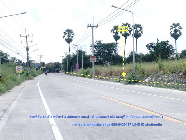 ##ที่ดินในเมืองชลบุรี ขายที่ดิน 13ไร่ 2งาน 28ตรว.หน้ากว้าง ประมาณ 300เมตร ตำบลหนองรี อำเภอเมืองชลบุรี ##