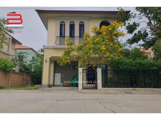 บ้านเดี่ยว เดอะริคโค้ เรสซิเดนซ์ วงแหวนฯ-จตุโชติ เนื้อที่ 52.5 ตรว. ถนนไทยรามัญ เขตคลองสามวา