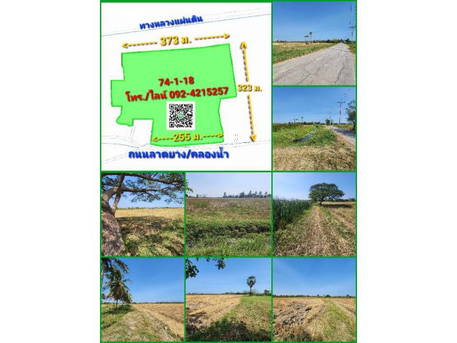 ขายที่ดินแปลงใหญ่ ราคาถูกกว่าท้องตลาด น้ำไม่ท่วม อ.เมือง จ.เพชรบุรี