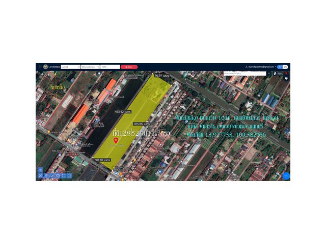 ขายที่ดิน28ไร่2งาน11.7ตรว. พื้นที่สีเหลือง หน้ากว้าง 101ม.ถนนบ้านกล้วย-ไทรน้อย ตำบล พิมลราช อำเภอบางบัวทอง นนทบุรี