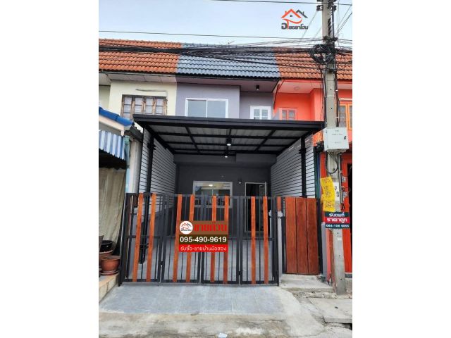 ทาวน์เฮ้าส์ 2 ชั้น พื้นที่ 16 ตร.ว. ตกแต่งใหม่พร้อมอยู่ ทำเลยอดนิยม  #หมู่บ้านบัวทอง4  #ถนนบ้านกล้วยไทรน้อย