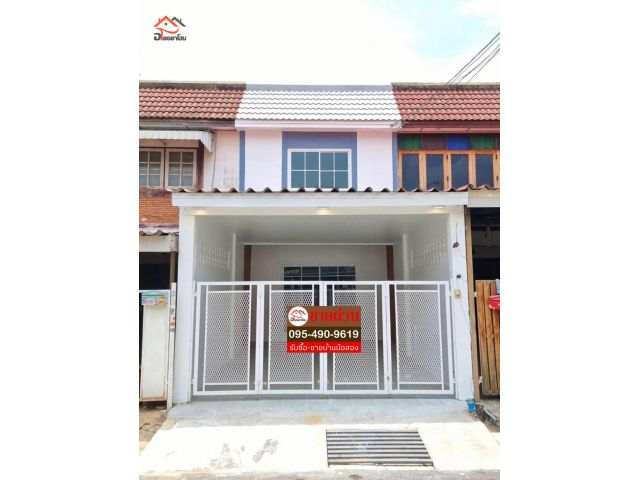 ทาวน์เฮ้าส์ 2 ชั้น พื้นที่ 19 ตร.ว. ต่อเติมระเบียงด้านหลังพร้อมอยู่ #หมู่บ้านมิตรประชา #บางใหญ่