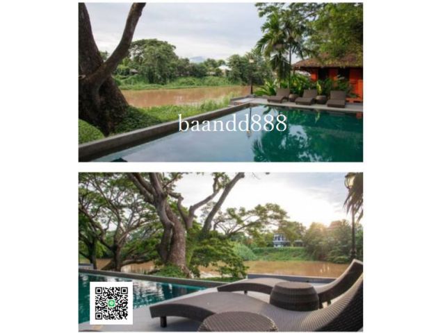 ให้เช่ารีสอร์ทติดแม่น้ำปิงสวย ๆ  ตกแต่งสไตล์ลานนา  บาหลี