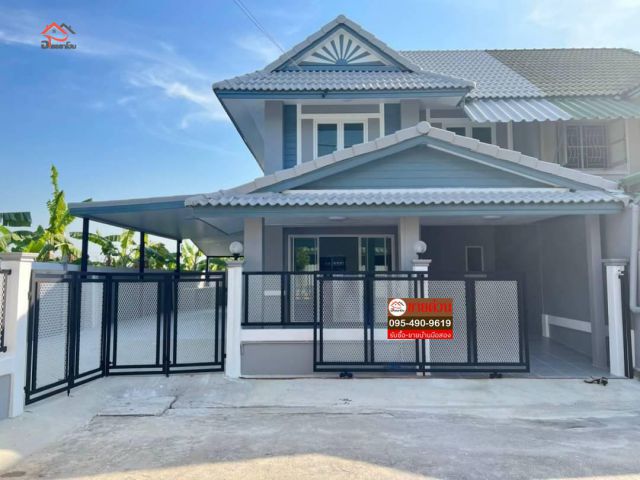 บ้านแฝด 2 ชั้น พื้นที่ 45 ตร.ว. แปลงริม บ้านสวย ตกแต่งใหม่พร้อมอยู่#หมู่บ้านพฤกษา3 #ริมคลอง4