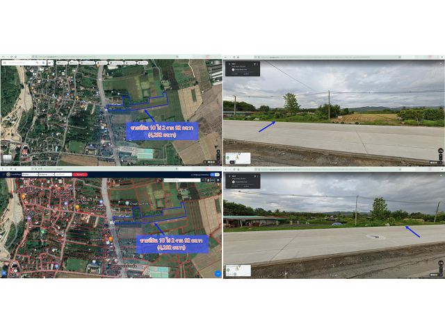 ขายที่ดิน 10 ไร่ 2 งาน 92 ตร.วา ติดถนน 4 เลน เส้นบ้านศรีงาม ม.5 ต.แม่แฝก อ.สันทราย จ.เชียงใหม่