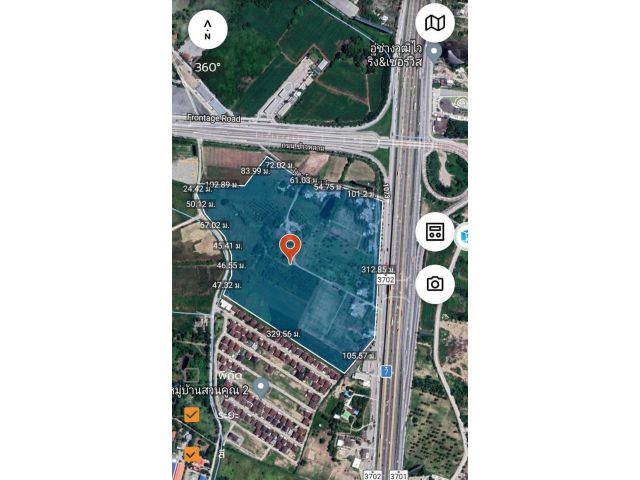 ที่ติดถนนหลักติดบ้านสวนคูณ2 เนื้อที่ 80-3-75ไร่ละ 15ล้าน ต.หนองข้างคอก อ.เมือง จ.ชลบุรี