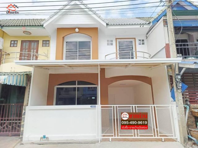 ทาวน์เฮ้าส์ 2 ชั้น พื้นที่ 24 ตร.ว.  หลังบ้านติดทุ่งนาบรรยากาศดีมากค่ะ #หมู่บ้านสุชา