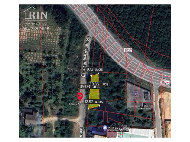 R055_010 ขายที่ดินผังสีม่วง ใกล้นิคมอุตสาหกรรม ขนาด 100 - 200 วา บ้านมาบเอียง ม.9 ซอย 7 ติดถนนคอนกรีต ต. เขาคันทรง อ.ศรี