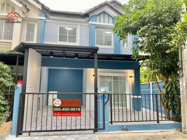 ทาวน์เฮ้าส์ 2 ชั้น พื้นที่ 25.3 ตร.ว.  หลังมุม ตกแต่งใหม่พร้อมอยู่ #หมู่บ้านพฤกษา76