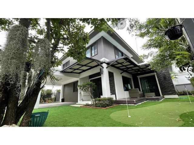 Sale And Rent บ้านเดี่ยว ตกแต่งพร้อมอยุ่ หมู่บ้านมัณฑนา บางนา กม.7 ใกล้ห้างเมก้าบางนา