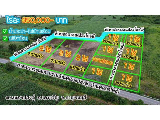 ขายที่ดินโฉนดติดถนนลาดยางติดวิวภูเขา
