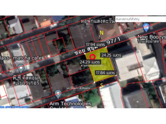 ขายที่ดินซอยสุขุมวิท 97/1 ขนาด 106 ตร.ว.