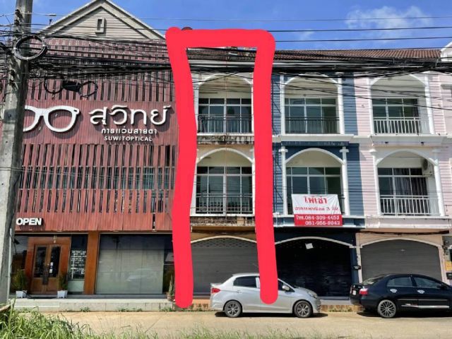 ขายอาคารพาณิชย์ 3 ชั้นใจกลางเมืองภูเก็ต ติดสี่แยกบายพาส เนื้อที่ 17.1 ตร.วา ขาย 8.9 ล้าน