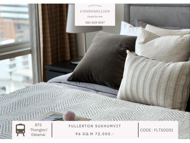 ให้เช่า คอนโด PET FRIENDY FULLERTON SUKHUMVIT 96 ตรม. PRICE NIGOTIABLE