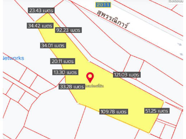 ขายที่ดินพรหมณี 6 ไร่ ใกล้ถนนเส้นสุพรรณิการ์ 2011 - 100 เมตร เมือง นครนายก