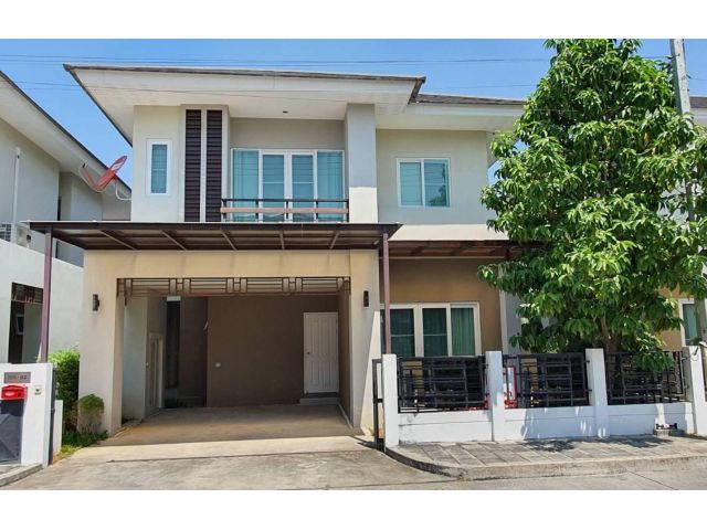 H213-ขาย/พร้อมผู้เช่าบ้านเดี่ยว 2 ชั้น ใกล้ห้างพรอมเมนาด้า ต.ไชยสถาน อ.สารภี จ.เชียงใหม่