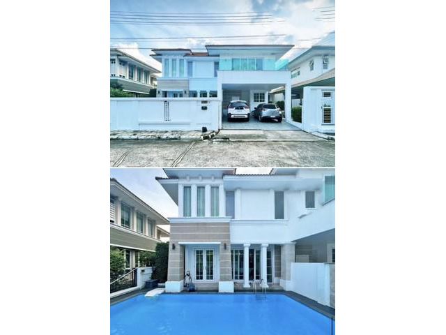[H299]บ้านเดี่ยว พร้อมสระว่ายน้ำ หมู่บ้านวราบดินทร์ วงแหวน-ลำลูกกา