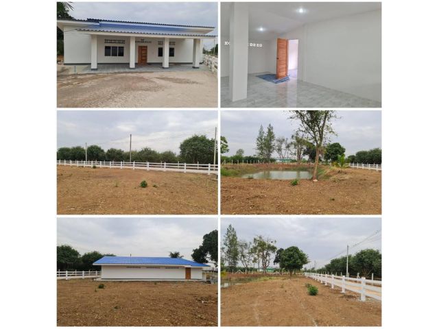 บ้านพร้อมที่ดิน เนื้อที่ 1ไร่ 2งาน 92ตรว.บ่อน้ำ 1บ่อ บรรยากาศดี เงียบสงบ ️0870060727