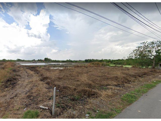 ขายที่ดินแปดริ้ว 279 ตรว. ติดถนนลาดยาง ใกล้สถานีรถไฟบางเตย - 2.3 กม. อ.เมือง จ.ฉะเชิงเทรา