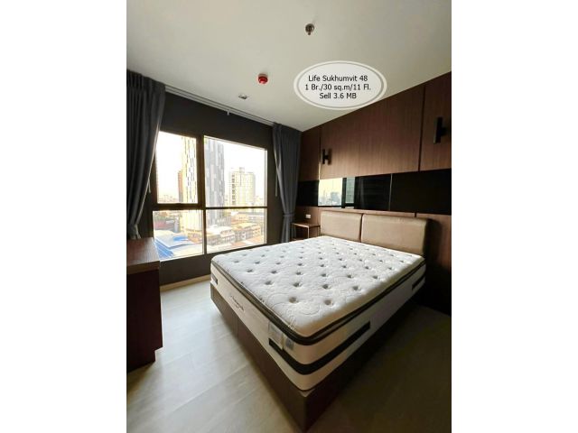 ขาย- Life Sukhumvit 48/1 ห้องนอน/ 30 ตร.ม. /ชั้น 11 ใกล้ BTS พระโขนง