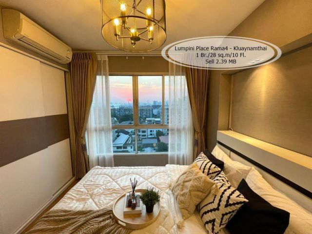 ขาย- Lumpini Place พระราม 4-กล้วยน้ำไท /1 ห้องนอน/ 28 ตรม./ ชั้น 10/  ขาย 2.39 ล้าน