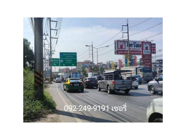 ขายที่ดิน ลำลูกกา ติดถนนใหญ่ ตรงข้ามไทวัสดุ คลอง 8